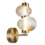 Бра с 2-мя рифлеными стеклянными шарами Marcelh Light варинант исполнения - 6 | Loft Concept в Волгограде