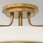 Потолочный светильник с круглым матовым белым плафоном Hinkley варинант исполнения - 2 | Loft Concept в Волгограде