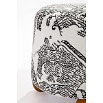 Пуф Wakonda с Круглыми ножками Черно-Белый орнамент варинант исполнения - 3 | Loft Concept в Волгограде