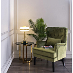 Столик журнальный золотой с темным стеклом Tastiness варинант исполнения - 3 | Loft Concept в Волгограде