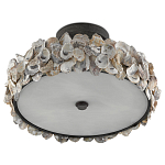 Потолочный светильник круглый с абажуром из устричных раковин Sea Ravens варинант исполнения - 4 | Loft Concept в Волгограде