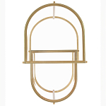 Комплект из 2-х приставных столиков на металлическом основании цвета латунь Ambassador варинант исполнения - 3 | Loft Concept в Волгограде