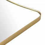 Зеркало золотистое с закруглёнными углами Thin Frame варинант исполнения - 3 | Loft Concept в Волгограде