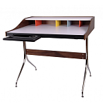 Письменный стол с 2-мя чёрными выдвижными ящиками и нишей с цветными разделителями Ballan варинант исполнения - 2 | Loft Concept в Волгограде