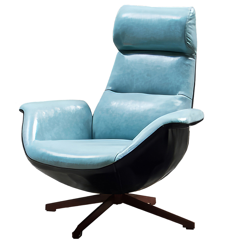 Кресло Ryan Armchair Голубой Черный Кресло Ryan Armchair Голубой Черный в Волгограде | Loft Concept