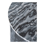 Столик кофейный с столешницей из черного мрамора Compact Black Marble Table варинант исполнения - 5 | Loft Concept в Волгограде