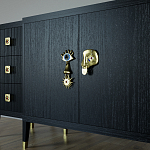 Большой Комод-буфет Elsa Dreams Black с ящиками варинант исполнения - 2 | Loft Concept в Волгограде