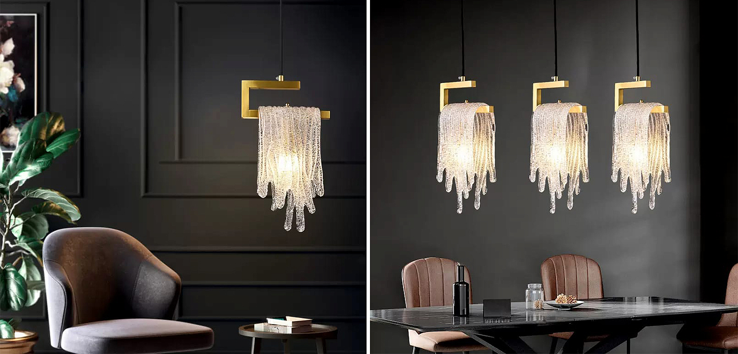 Подвесной светильник Fused Glass Hanging lamp Подвесной светильник Fused Glass Hanging lamp - Loft-Concept в Волгограде