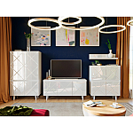 Полка с зеркальным декором Arden Mirror Shelf варинант исполнения - 5 | Loft Concept в Волгограде