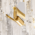 Люстра круглая с прозрачными стержнями разной длины Textured Glass Chandelier варинант исполнения - 6 | Loft Concept в Волгограде