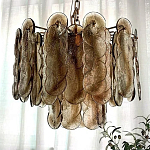 Люстра из круглых стеклянных элементов Vienna варинант исполнения - 3 | Loft Concept в Волгограде