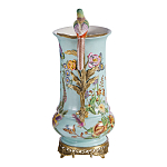 Ваза с птичкой из фарфора с бронзовыми элементами Garden of Eden варинант исполнения - 3 | Loft Concept в Волгограде