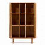 Буфет из ясеневого шпона с открытыми полками и 2-мя раздвижными дверями Toinette варинант исполнения - 3 | Loft Concept в Волгограде