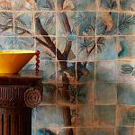 Обои ручная роспись Braganza Standard colourway on dyed paper варинант исполнения - 1 | Loft Concept в Волгограде