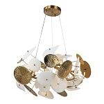 Люстра с белыми и золотистыми цветами Dahlia Flowers Lamp варинант исполнения - 3 | Loft Concept в Волгограде