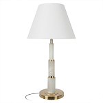 Настольная лампа с белым конусовидным абажуром More Tender варинант исполнения - 1 | Loft Concept в Волгограде