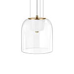 Подвесной светильник с цилиндрическим прозрачным стеклянным плафоном Grada Light варинант исполнения - 4 | Loft Concept в Волгограде