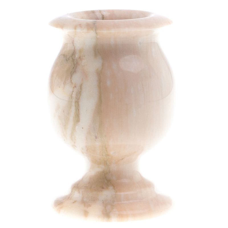 Ваза для цветов из натурального мрамора Marble Vase Бежевый Ваза для цветов из натурального мрамора Marble Vase Бежевый в Волгограде | Loft Concept