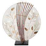 Настольная лампа из перламутра и дерева на подставке Indonesian Petal варинант исполнения - 3 | Loft Concept в Волгограде