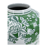 Ваза с зелеными цветочными и птичьими мотивами Vase Inspired by Nature варинант исполнения - 3 | Loft Concept в Волгограде