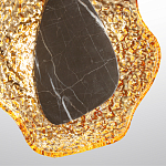 Бра с волнообразным стеклянным плафоном и вставкой из мрамора Liquid Stone варинант исполнения - 10 | Loft Concept в Волгограде