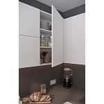 Кухонный гарнитур белый акриловый фасад Eveline White Kitchen Set варинант исполнения - 3 | Loft Concept в Волгограде