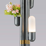 Торшер светодиодный с серым металлическим каркасом Generosity варинант исполнения - 3 | Loft Concept в Волгограде