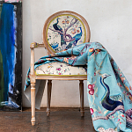 Полукресло из массива бука бежевое с изображением птиц и цветов Beige Green Chinoiserie Garden Chair варинант исполнения - 6 | Loft Concept в Волгограде