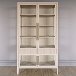 Витрина Primo со стеклянными фасадами и 2 ящиками Светлый дуб варинант исполнения - 1 | Loft Concept в Волгограде