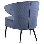 Современное мягкое кресло на металлических ножках Rakush Blue варинант исполнения - 4 | Loft Concept в Волгограде