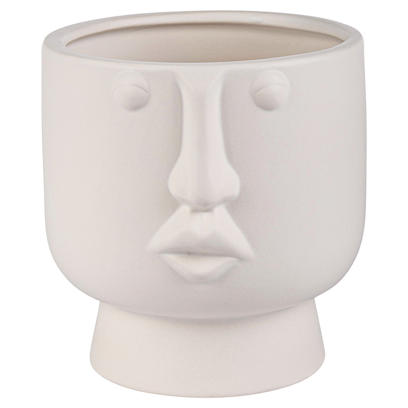 Ваза керамическая Face forever One Белый Ваза керамическая Face forever One Белый в Волгограде | Loft Concept