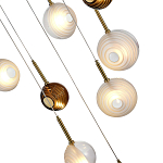 Люстра светодиодная с сферическими стеклянными плафонами Splatter варинант исполнения - 7 | Loft Concept в Волгограде