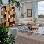 Приставной столик из массива манго Tom-tom Grey варинант исполнения - 4 | Loft Concept в Волгограде