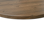 Стол журнальный c коричневой круглой столешницей на трех металлических ножках Charm Coffee Table варинант исполнения - 4 | Loft Concept в Волгограде