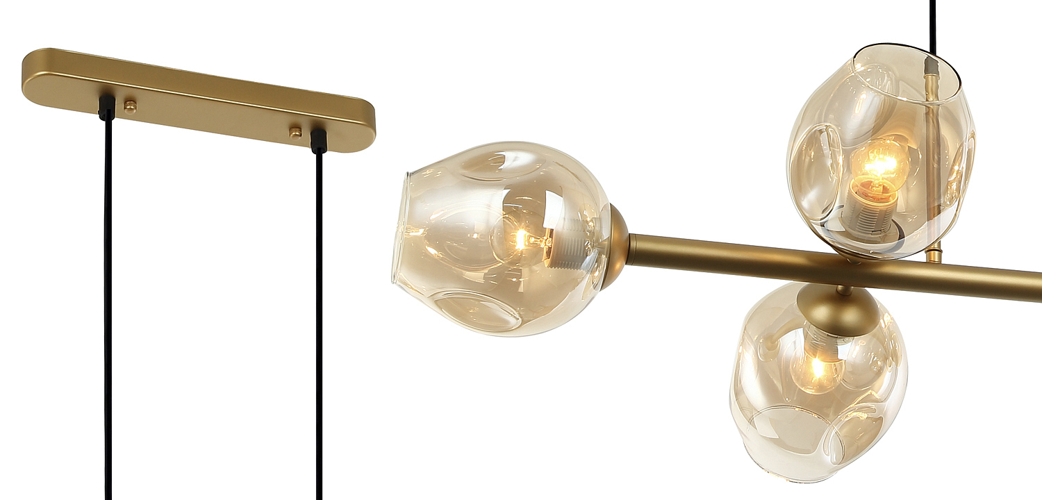 Люстра Branching Bubble Chandelier Line Gold Люстра Branching Bubble Chandelier Line Gold - Loft-Concept в Волгограде