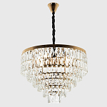 Люстра с прямоугольными хрустальными подвесками Lunet Crystal Rectangulars Chandelier 12 варинант исполнения - 3 | Loft Concept в Волгограде
