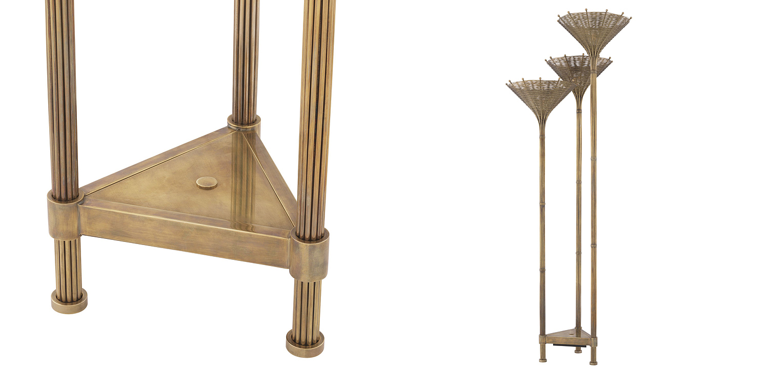 Торшер Eichholtz Floor Lamp Kon Tiki Triple Торшер Eichholtz Floor Lamp Kon Tiki Triple - Loft-Concept в Волгограде