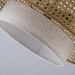 Подвесной светильник с декоративным поясом из плетеного бамбука Biuloggicu варинант исполнения - 8 | Loft Concept в Волгограде