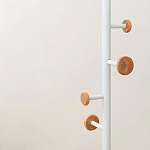 Напольная вешалка из древесины бука Unique Shaped Furniture Floor Hanger White варинант исполнения - 5 | Loft Concept в Волгограде