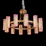 Люстра круглая с текстурными цилиндрическими плафонами Glimpse варинант исполнения - 1 | Loft Concept в Волгограде