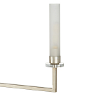 Люстра с 6-ю белыми матовыми плафонами из стекла в форме цилиндра Longitude варинант исполнения - 1 | Loft Concept в Волгограде