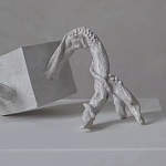 Скульптура «Окаменелый рост», Белый объект варинант исполнения - 2 | Loft Concept в Волгограде