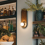 Бра с декором из плетеного бамбука Wicker Oval Lamp варинант исполнения - 3 | Loft Concept в Волгограде