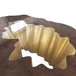 Кофейный стол Burl Exotic tree Coffee Table Black варинант исполнения - 3 | Loft Concept в Волгограде