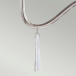 Люстра цвета никель с прозрачными стеклянными подвесками в форме капель Elstead Lighting варинант исполнения - 12 | Loft Concept в Волгограде