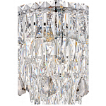 Люстра круглая с хрустальными подвесками на серебряном каркасе Roul Crystal Light варинант исполнения - 12 | Loft Concept в Волгограде