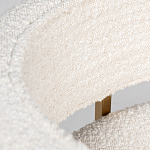 Стул букле бежевый с каркасом цвета матовое золото Tactility варинант исполнения - 4 | Loft Concept в Волгограде