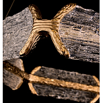 Люстра кольцевая с текстурным природным рисунком IceFlame варинант исполнения - 2 | Loft Concept в Волгограде