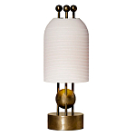 Настольная лампа в виде фонаря с белым фактурным абажуром Echoes of Light варинант исполнения - 1 | Loft Concept в Волгограде