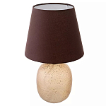 Настольная лампа с тканевым абажуром на овальном основании Lampshade on Oval Base варинант исполнения - 1 | Loft Concept в Волгограде